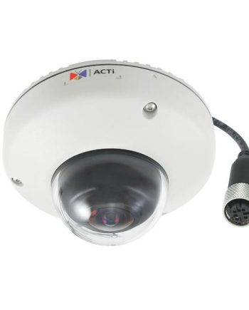 ACTi E923M 10 Megapixel Outdoor Mini Fisheye Dome Camera, M12 Connector, 1.37mm Lens