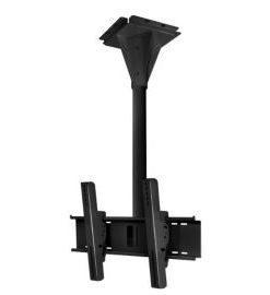 Peerless ECMU-04-C Wind Rated Ceiling Tilt Mount, 4′ Pole Length, Black