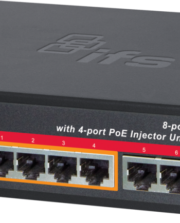 GE Security Interlogix ES2001-4P-4T 8-Port Unmanaged Ethernet Switch