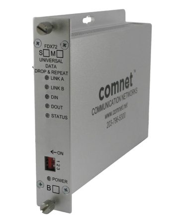 Comnet FDX72M1 Universal Data Drop & Repeat Multi-protocol RS232/422/485 Data Transceiver