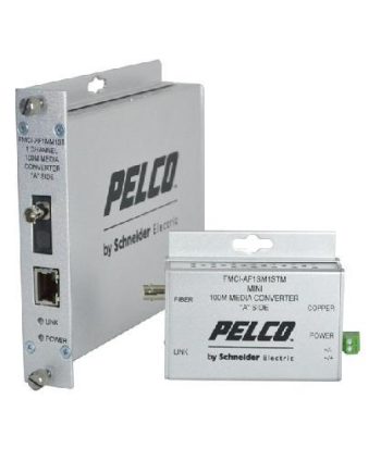 Pelco FMCI-AF1SM1ST 1 Channel Single Mode Fiber Media Converter-A, ST Connector