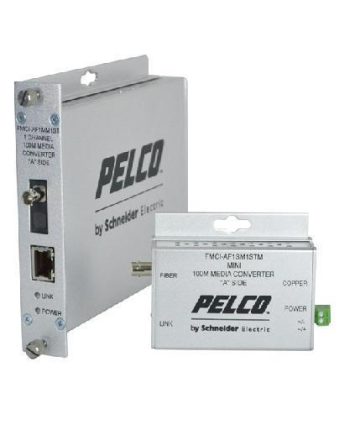 Pelco FMCI-BF1MM1ST 1 Channel Multi-Mode Fiber Media Converter-B, ST Connector