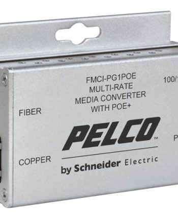 Pelco FMCI-PF1POE Single Channel 100 Mbps Media Converter, Power Over Ethernet
