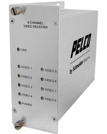 Pelco FTV80S1FC 8 Channel Single Mode Fiber Transmitter, FC