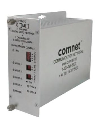 Comnet FVR4012M1 Receiver 4 Video / 2 Bi-directional Data / 1 Contact Closure