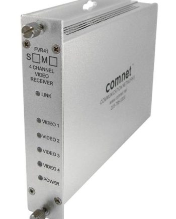 Comnet FVR41M1 4-Channel Digitally Encoded Video Receiver, mm, 1 Fiber