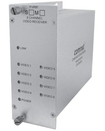Comnet FVR81M1 8-Channel Digitally Encoded Video Receiver, mm, 1 Fiber