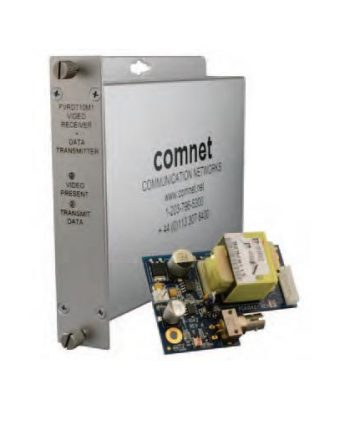 Comnet FVRDT10M1 Video Receiver with Return Data, mm, 1 Fiber
