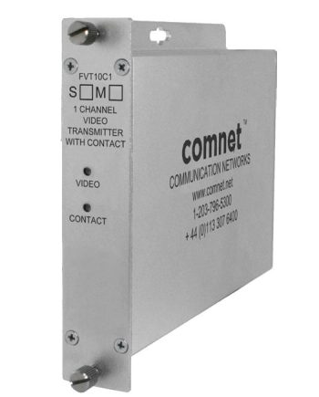 Comnet FVT10C1M1 1 Channel Digitally Encoded Video Transmitter and Contact Closure, MM