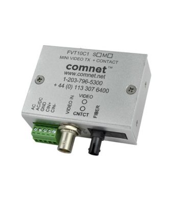 Comnet FVT10C1M1/M 1 Channel Digitally Encoded Mini Video Transmitter and Contact Closure, MM