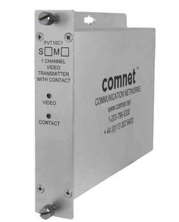 Comnet FVT10C1S1 1 Channel Digitally Encoded Video Transmitter and Contact Closure, SM
