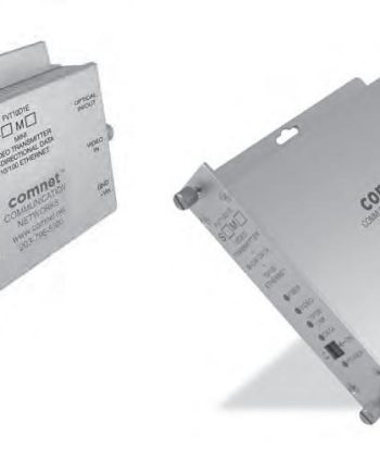 Comnet FVT10D1EMM Mini Digitally Encoded Video Transmitter + Bi-directional Data, Up-the-Coax + Fast Ethernet, mm, 1 Fiber