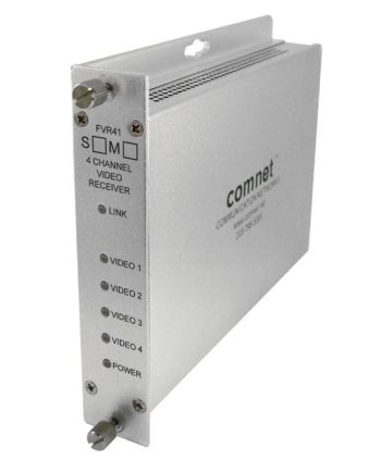 Comnet FVT41M1 4-Channel Digitally Encoded Video Transmitter, mm, 1 Fiber
