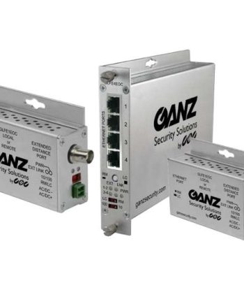 Ganz GKFE1EOC 2 × Single Channel Ethernet-Over-Copper Extender with Pass-Through PoE (GLFE1EOC)