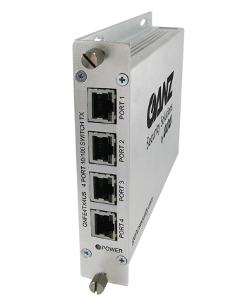Ganz GNFE4TX4US 4 Port 10/100 Mbps Unmanaged Ethernet Switches