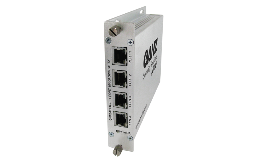 Ganz GNFE4TX4US 4 Port 10/100 Mbps Unmanaged Ethernet Switches