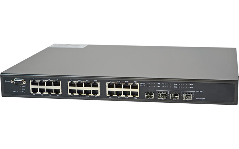 Ganz GWGE26FX2TX24MSPoE 26 Port 10/100/1000 Mbps Managed Ethernet Switch