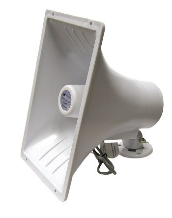MG Electronics HS-12SBP 11″ 6 1/2″ Indoor/Outdoor Horn Speaker