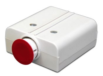 United Security Products HUB3-ES Hold Up Button – Momentary, DPDT, 6 Solder Terminals, w/emergency external activator
