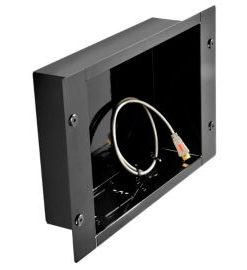 Peerless-AV IBA2 In-Wall Cable Management and Storage Box, Gloss Black