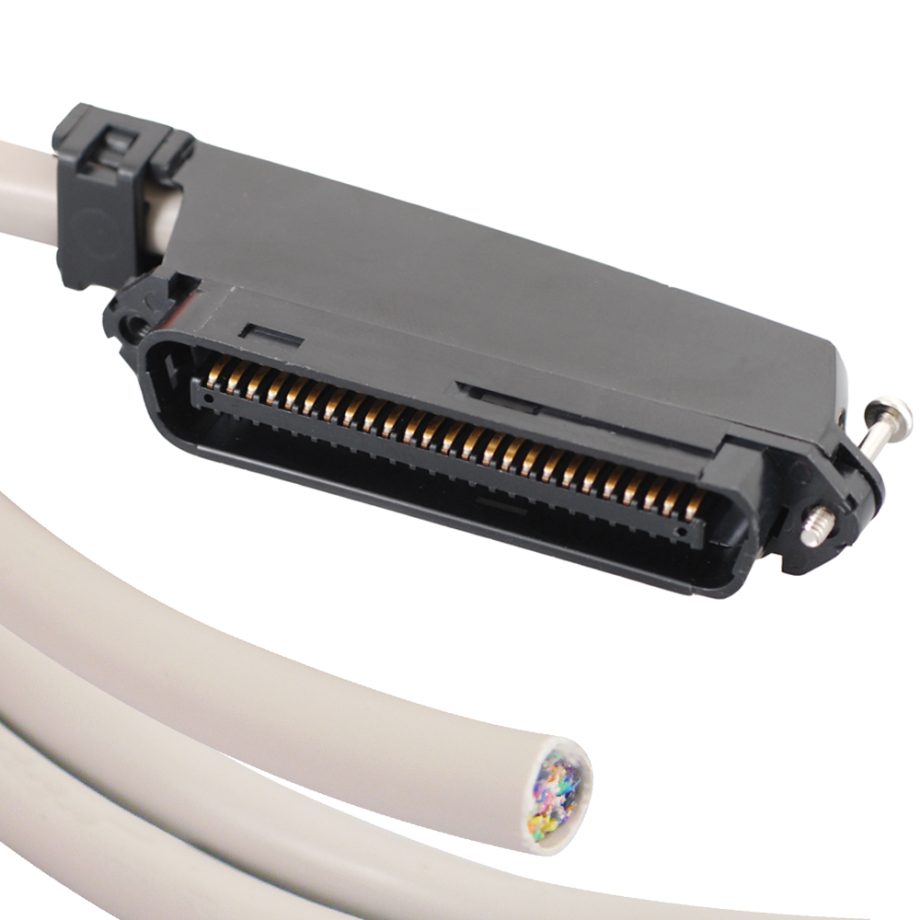 ICC ICPCSTMB25 CAT 3 Telco Cable, Male 50-Pin Telco Connector to Blunt, 25′