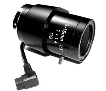 COP-USA L0615ZD Varifocal DC Auto Iris CCTV Lens with 6mm – 15mm Focal Length