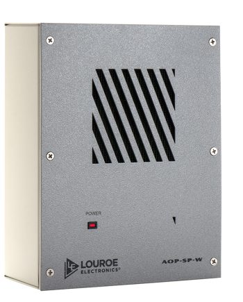 Louroe Electronics AOP-SP-W Speakerphone, Wall Mount Flush or Surfa