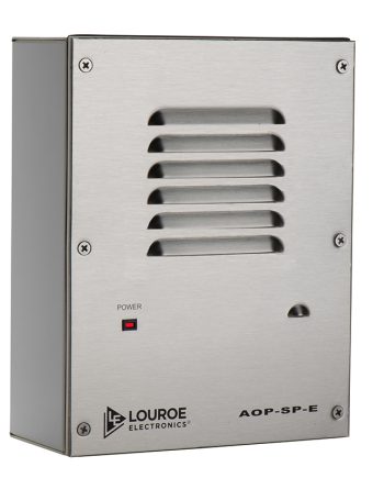 Louroe Electronics AOP-SP-E Speakerphone, Outdoor Model, Backbox In