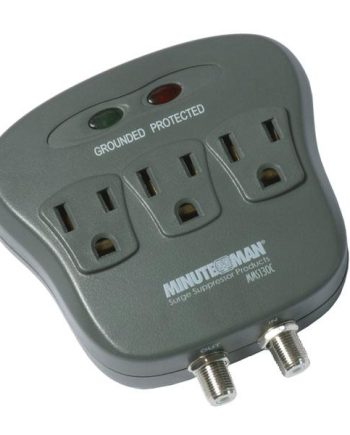 Minuteman MMS130C 3-Outlet Surge Suppressor with Coax Protection