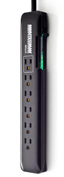 Minuteman MMS664S Slim, 6-Outlet Strip, 1080 Joules, 4-Foot Powercord