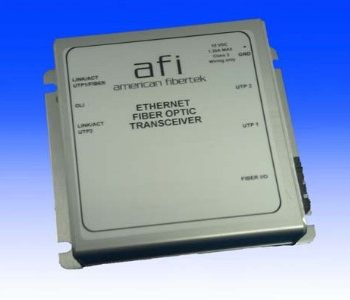 American Fibertek MTX-46-FX-SL-ST-POE 1 Fiber 10/100 Ethernet, SM