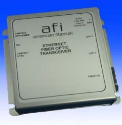 American Fibertek MTX-46-FX-SL-ST-POE-HP 1 Fiber 10/100 Ethernet, 1-Ch / 60W, SM