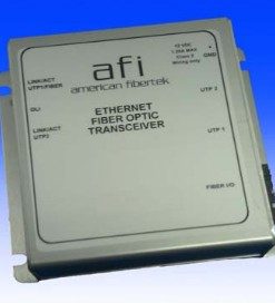 American Fibertek MTX-46-FX-ST-POE 1 Fiber 10/100 Ethernet, 2-Ch / 15W, MM