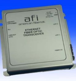 American Fibertek MTX-48-LX-ST-POE-HP 1 Fiber 10/100/1000 Ethernet, 1-Ch / 60W, MM