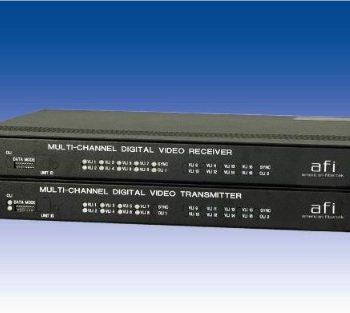 American Fibertek MTX-985C-SL Eight Channel Digital Video Data Transmitter / Data Receiver, Single-Mode
