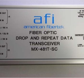 American Fibertek MX-481T-1F-SC Drop and Repeat RS485 Transceiver, 1300/1550nm