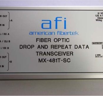 American Fibertek MX-481T-1F-ST Drop and Repeat RS485 Transceiver