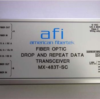 American Fibertek MX-483T-1F-SC Drop and Repeat RS232 Transceiver