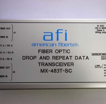 American Fibertek MX-483T-1F-SL-SC Drop and Repeat RS232 Transceiver