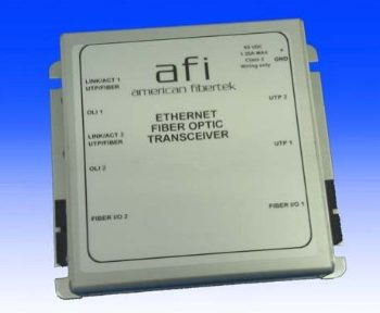 American Fibertek MX-49-LX-SL-1F-ST-PoE-HP One Fiber/Port, LX Module, ST Connector, Multi-mode