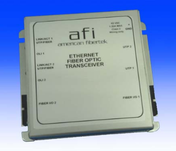American Fibertek MX-50-FX-1F-ST-PoE-HP One Fiber / Port, 1 Channel Module FX Multimode ST Connector, 10/100 D/R Ethernet