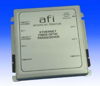 American Fibertek MX-50-FX-SL-ST-PoE Ethernet – 2 FX Fiber Port + 2 RJ45 Ports 10 / 100 / 1000 Single Mode 2 Fiber PoE