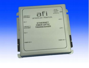 American Fibertek MX-50-FX-ST-PoE-HP Ethernet – 2 FX Fiber Ports + 2 RJ45 Ports 10 / 100 / 1000 Multi-Mode 2 Fiber PoE 60W