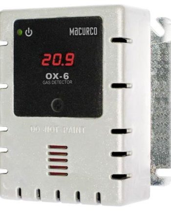 Macurco OX-6 WHITE Oxygen O2 Fixed Gas Detector Controller Transducer, White Housing