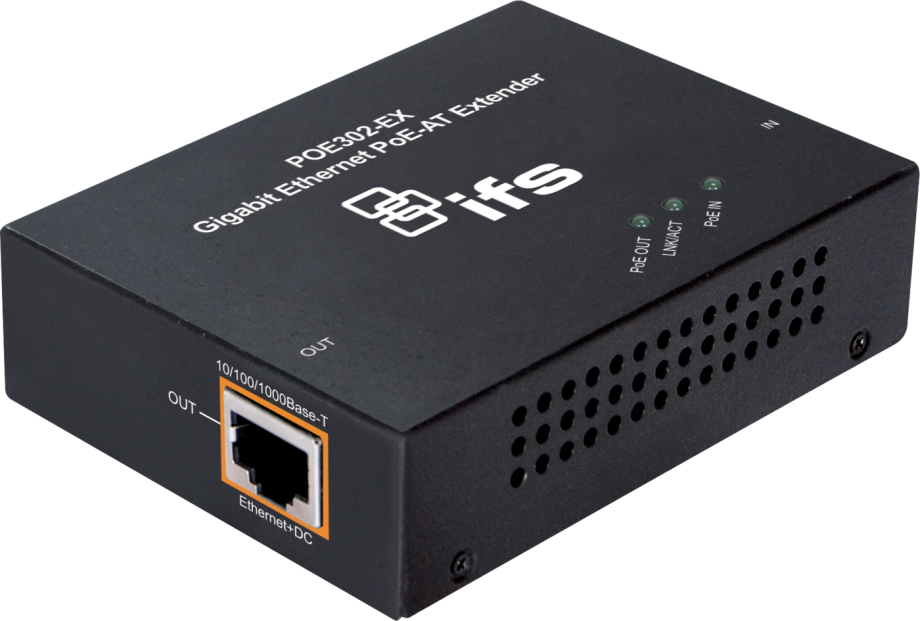 GE Security Interlogix POE302-EX Gigabit Ethernet PoE-AT Extender