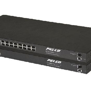Pelco POE8ATN-US 8-Port IEEE802.3at Compliant PoE Midspan with US Power Cord