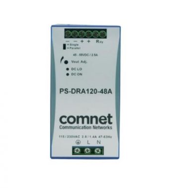 Comnet PS-DRA120-48A 48VDC 120Watt (2.5A) Industrial DIN Rail Mounting Power Supply