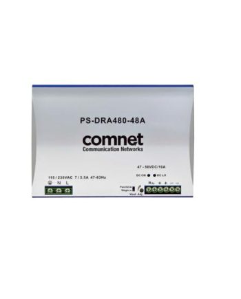 Comnet PS-DRA480-48A 48VDC 480Watt (10A) DIN Rail High Temp Power Supply