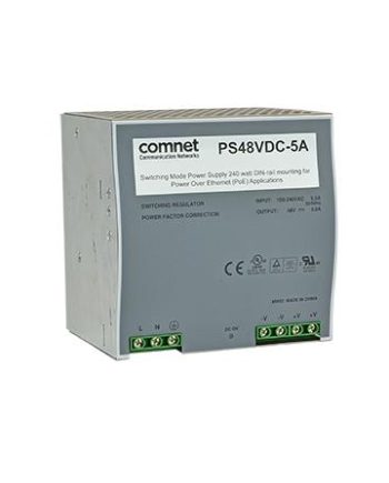 Comnet PS48VDC-5A 48VDC @ 5 Amp Power Supply for CNGE2FE8MSPOE and PoE SMS Switches