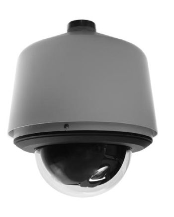 Pelco S6220-ESGL0 2 Megapixel Spectra Enhanced Low Light HD Pendant Environmental Network Stainless Steel PTZ Dome Camera, 20X, Smoked, Gray